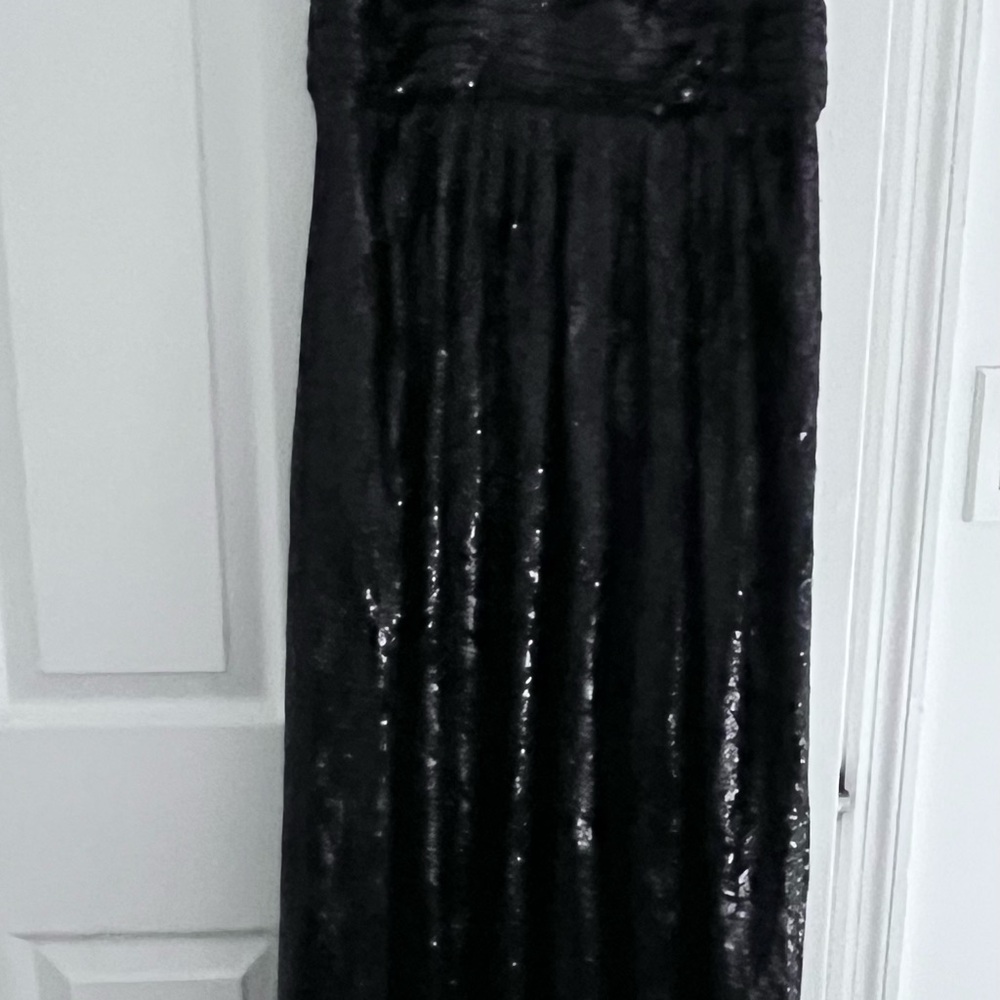 Kate Kasin Elegant Black Sequin Evening Gown - Picture 2 of 11